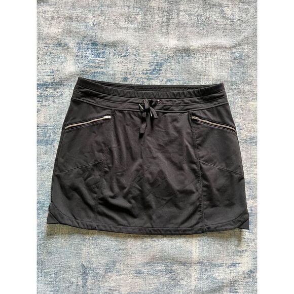 Athleta Black Metro Golf Skort w Zippered Pockets Large - Picture 1 of 7